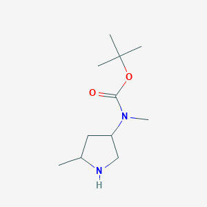 molecular formula C11H22N2O2 B14768458 tert-butyl N-methyl-N-[(3R,5S)-5-methylpyrrolidin-3-yl]carbamate 