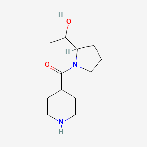 (2-(1-Hydroxyethyl)pyrrolidin-1-yl)(piperidin-4-yl)methanone