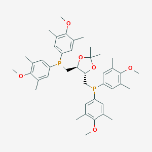 B147685 [(4S,5S)-5-[Bis(4-methoxy-3,5-dimethylphenyl)phosphanylmethyl]-2,2-dimethyl-1,3-dioxolan-4-yl]methyl-bis(4-methoxy-3,5-dimethylphenyl)phosphane CAS No. 127797-02-8