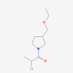 2-Chloro-1-(3-(ethoxymethyl)pyrrolidin-1-yl)propan-1-one