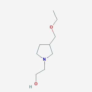molecular formula C9H19NO2 B1476853 2-(3-(Ethoxymethyl)pyrrolidin-1-yl)ethan-1-ol CAS No. 2098117-35-0