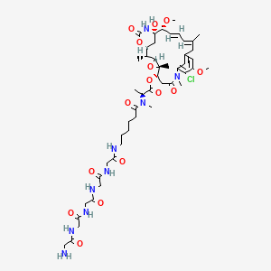 molecular formula C48H70ClN9O15 B14768544 Gly5-Ahx-DM1 