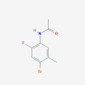 molecular formula C9H9BrFNO B14768547 N-(4-bromo-2-fluoro-5-methylphenyl)acetamide 