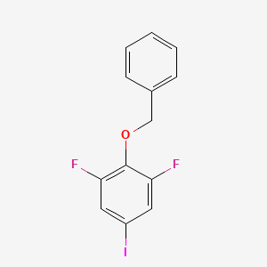 molecular formula C13H9F2IO B14768549 2-(Benzyloxy)-1,3-difluoro-5-iodobenzene 