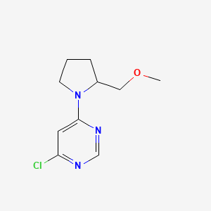 molecular formula C10H14ClN3O B1476856 4-氯-6-(2-(甲氧甲基)吡咯烷-1-基)嘧啶 CAS No. 2098123-83-0