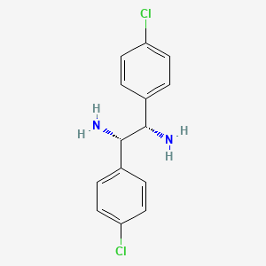 molecular formula C14H14Cl2N2 B14768577 (1S,2S)-1,2-Bis(4-chlorophenyl)ethane-1,2-diamine 