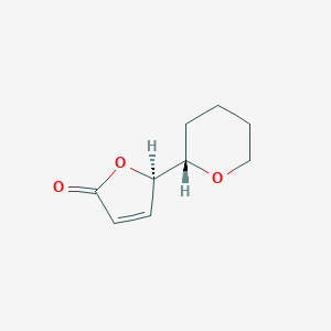 B147686 5-(Tetrahydro-2'H-pyran-2'-yl)-2(5H)-furanone CAS No. 137881-51-7