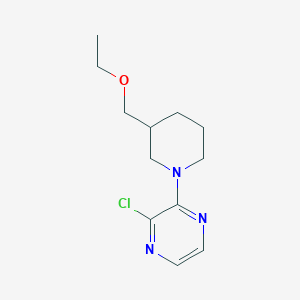 molecular formula C12H18ClN3O B1476861 2-氯-3-(3-(乙氧甲基)哌啶-1-基)吡嗪 CAS No. 2098037-30-8