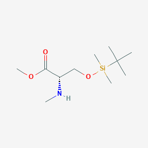 molecular formula C11H25NO3Si B14768612 (S)-N-methyl-O-tert-butyldimethylsilyl serinemethyl ester 