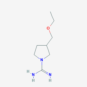 molecular formula C8H17N3O B1476864 3-(乙氧甲基)吡咯烷-1-甲酰胺 CAS No. 2097984-13-7