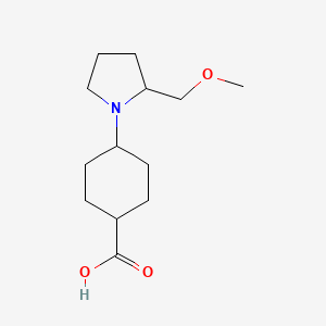 4-(2-(Methoxymethyl)pyrrolidin-1-yl)cyclohexane-1-carboxylic acid