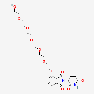 molecular formula C25H34N2O11 B14768676 Thalidomide-O-PEG6-OH 