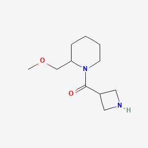 molecular formula C11H20N2O2 B1476868 氮杂环丁烷-3-基(2-(甲氧基甲基)哌啶-1-基)甲酮 CAS No. 1995214-99-7