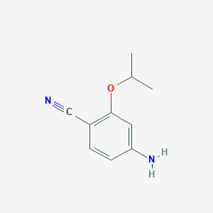 molecular formula C10H12N2O B14768706 4-Amino-2-isopropoxybenzonitrile 