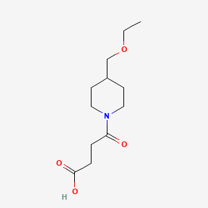 molecular formula C12H21NO4 B1476872 4-(4-(Ethoxymethyl)piperidin-1-yl)-4-oxobutanoic acid CAS No. 2097980-04-4