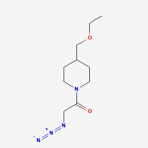 molecular formula C10H18N4O2 B1476873 2-叠氮基-1-(4-(乙氧甲基)哌啶-1-基)乙烷-1-酮 CAS No. 2098123-34-1