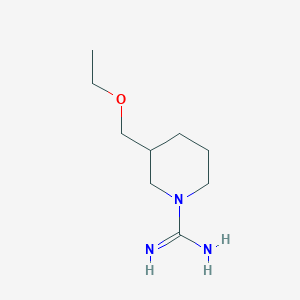 molecular formula C9H19N3O B1476874 3-(Ethoxymethyl)piperidine-1-carboximidamide CAS No. 2098014-11-8