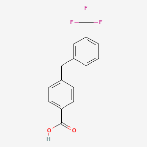 molecular formula C15H11F3O2 B14768752 4-(3-(Trifluoromethyl)benzyl)benzoic acid 