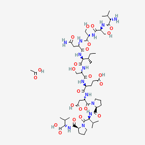 molecular formula C55H91N13O23 B14768763 Prepro VIP (111-122), human acetate 