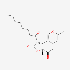 molecular formula C21H24O5 B14768787 Deflectin 1a CAS No. 79495-61-7