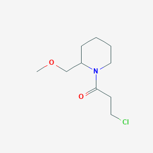 molecular formula C10H18ClNO2 B1476879 1-(2-(甲氧基甲基)哌啶-1-基)-3-氯丙-1-酮 CAS No. 1994686-46-2