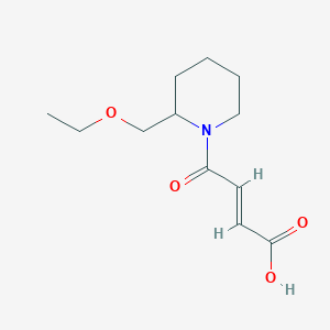 (E)-4-(2-(ethoxymethyl)piperidin-1-yl)-4-oxobut-2-enoic acid