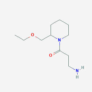 molecular formula C11H22N2O2 B1476881 3-氨基-1-(2-(乙氧甲基)哌啶-1-基)丙酮 CAS No. 2013368-08-4