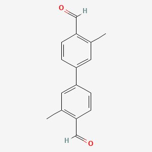 molecular formula C16H14O2 B14768811 4-(4-Formyl-3-methylphenyl)-2-methylbenzaldehyde 