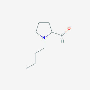 molecular formula C9H17NO B14768823 1-Butylpyrrolidine-2-carbaldehyde 