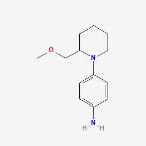 molecular formula C13H20N2O B1476884 4-(2-(Methoxymethyl)piperidin-1-yl)aniline CAS No. 1995120-00-7