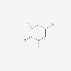 molecular formula C8H14BrNO B14768840 5-Bromo-1,3,3-trimethylpiperidin-2-one 