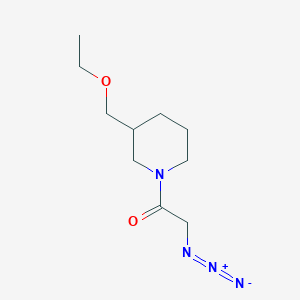 molecular formula C10H18N4O2 B1476885 2-叠氮基-1-(3-(乙氧甲基)哌啶-1-基)乙-1-酮 CAS No. 2098031-50-4