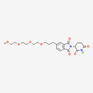 molecular formula C22H28N2O8 B14768856 Thalidomide-5'-C3-PEG3-OH 