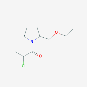 2-Chloro-1-(2-(ethoxymethyl)pyrrolidin-1-yl)propan-1-one