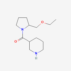 molecular formula C13H24N2O2 B1476891 (エトキシメチル)ピロリジン-1-イル)(ピペリジン-3-イル)メタノン CAS No. 2098103-18-3