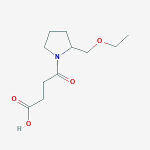molecular formula C11H19NO4 B1476892 4-(2-(乙氧甲基)吡咯烷-1-基)-4-氧代丁酸 CAS No. 2097978-53-3