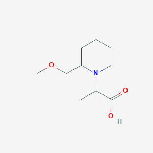 molecular formula C10H19NO3 B1476894 2-(2-(Methoxymethyl)piperidin-1-yl)propanoic acid CAS No. 1995976-67-4