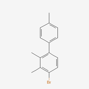 molecular formula C15H15Br B14768978 4-Bromo-2,3,4'-trimethyl-1,1'-biphenyl 