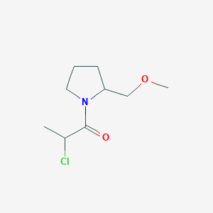molecular formula C9H16ClNO2 B1476901 2-氯-1-(2-(甲氧基甲基)吡咯烷-1-基)丙-1-酮 CAS No. 1850517-64-4