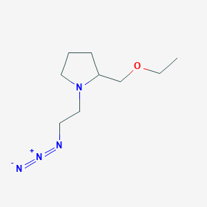 molecular formula C9H18N4O B1476902 1-(2-叠氮乙基)-2-(乙氧甲基)吡咯烷 CAS No. 2097978-41-9