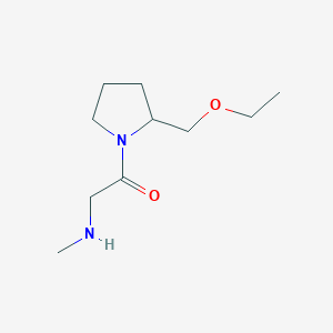 molecular formula C10H20N2O2 B1476903 1-(2-(Ethoxymethyl)pyrrolidin-1-yl)-2-(methylamino)ethan-1-one CAS No. 2098031-60-6