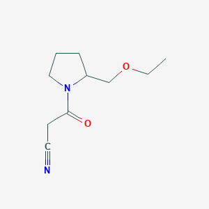 molecular formula C10H16N2O2 B1476904 3-(2-(Ethoxymethyl)pyrrolidin-1-yl)-3-oxopropanenitril CAS No. 2097978-80-6