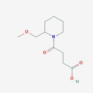 molecular formula C11H19NO4 B1476905 4-(2-(Methoxymethyl)piperidin-1-yl)-4-oxobutanoic acid CAS No. 2025822-49-3