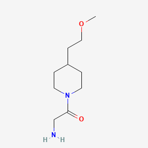 molecular formula C10H20N2O2 B1476906 2-Amino-1-(4-(2-methoxyethyl)piperidin-1-yl)ethan-1-one CAS No. 2097995-17-8