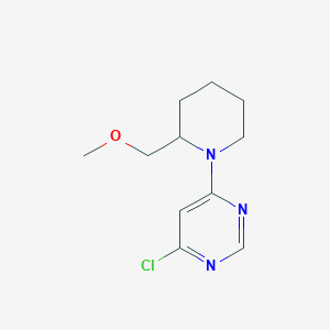 molecular formula C11H16ClN3O B1476907 4-Chloro-6-(2-(methoxymethyl)piperidin-1-yl)pyrimidine CAS No. 2025909-21-9