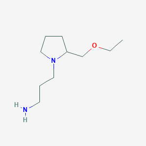 3-(2-(Ethoxymethyl)pyrrolidin-1-yl)propan-1-amine