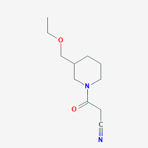 molecular formula C11H18N2O2 B1476911 3-(3-(乙氧甲基)哌啶-1-基)-3-氧代丙腈 CAS No. 2098123-61-4
