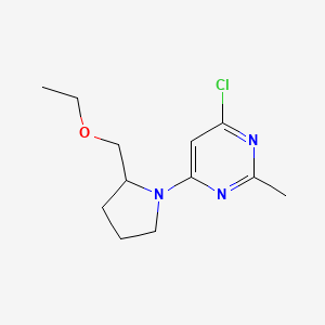 4-Chloro-6-(2-(ethoxymethyl)pyrrolidin-1-yl)-2-methylpyrimidine