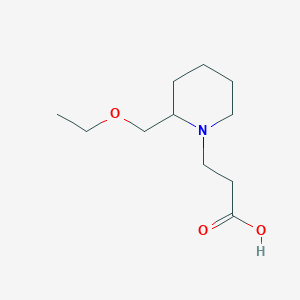 3-(2-(Ethoxymethyl)piperidin-1-yl)propanoic acid