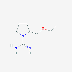 molecular formula C8H17N3O B1476919 2-(Ethoxymethyl)pyrrolidine-1-carboximidamide CAS No. 2097978-65-7